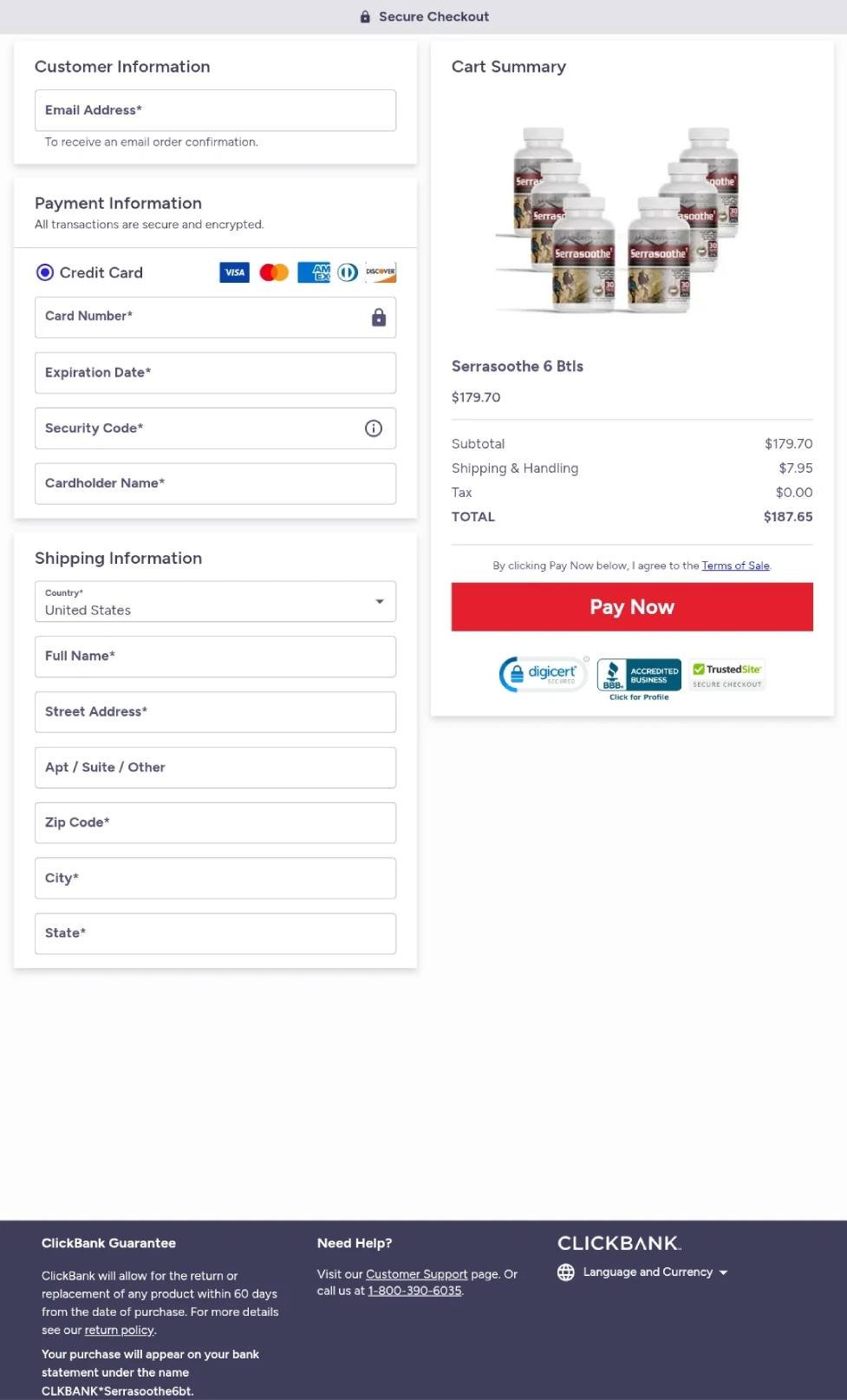 Secure checkout badge – encrypted payment system ensuring safe online supplement purchase